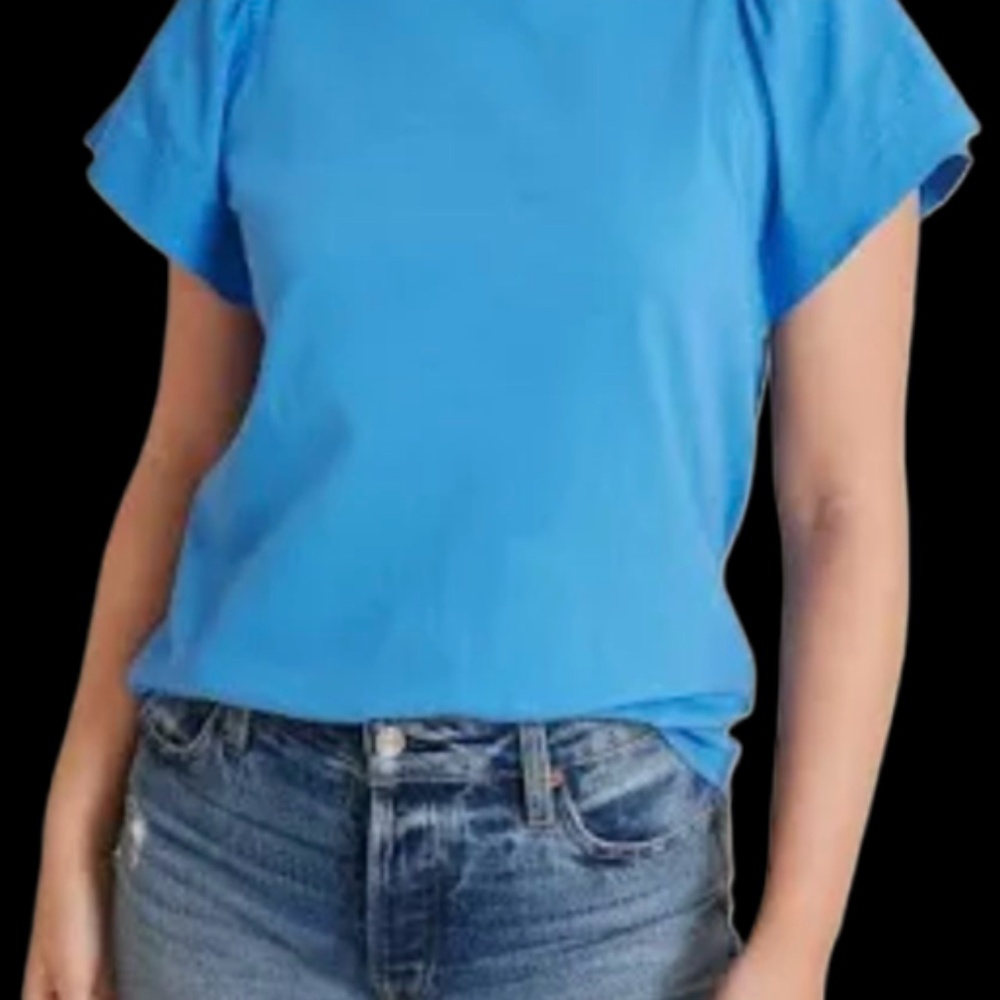 Woven Flutter-sleeve Top